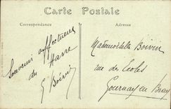 CPA Le Havre Le Palais de Justice et le Boulevard de Strasbourg