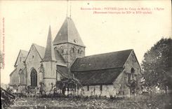 CPA Environs d'Areis Poivres pres du Camp de Mailly l'Eglise Monument hostorique 