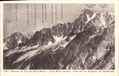 CPA Chemin de Fer du Mont Blanc Vers Mont Lachat Vue sur les Aiguilles de Chamonix 