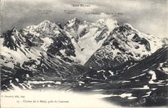 CPA Chaine de la Meije pres du Lantaret 