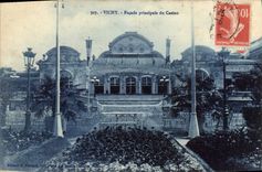 CPA Vichy Facade principale du Casino 