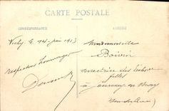 CPA Vichy Facade principale du Casino 