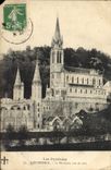 CPA Les Pyrenees Lourdes La Basilique vue de cote 