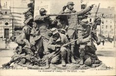 CPA Le Mans Le Monument de Chanzy L'Attaque Militaria