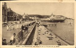 CPA Nice La Promenade des Anglais et le Palais de la Jetee 
