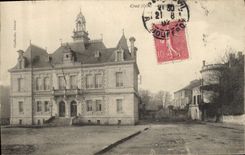 CPA Creil Oise Hotel de ville
