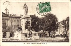 CPA Nice Statue Garibaldi 