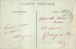 CPA Incendie du Chateau d'Eu 11 novembre 1902
