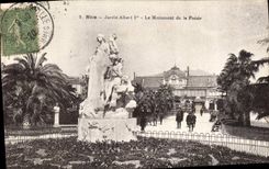 CPA Nice Jardin Albert I Le Monument de la Poesie 
