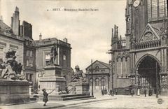 CPA Metz Monument Marechal Fabert 