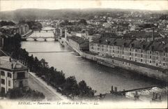 CPA Epinal Panorama La Moselle et les Ponts 