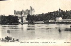 CPA Chateau de Pierrefonds Vue prise de la Gare 