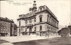 CPA La Savoie Chambery L'hotel de ville et le Nivolet 