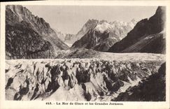 CPA La Mer de Glace et les Grandes Jorasses 