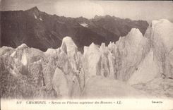 CPA Chamonix Seracs au Plateau superieur des Bossons 