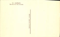 CPA Lourdes Benediction des malades 