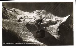 CPA Chamonix Teleferique du Brevent et le M Blanc 