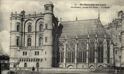 CPA St Germain en Laye Le Chateau facade Sud Ouest Le Musee 