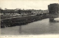 CPA Tours la Loire vers Saint Symphorien 