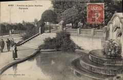 CPA Metz Fontaine au jardin Bouffers Esplanade 