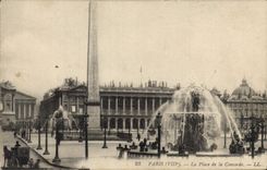 CPA Paris VIII la place de la Concorde 