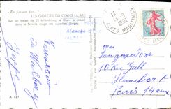 CPA Les Gorges du Cians A M sur un trajet de 25 Kilometres le Cians a Creuse dans le Schiste Rouge c