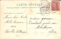 CPA Fantaisie Bergere Vaches