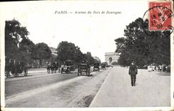 CPA Paris Avenue du Bois de Boulogne 