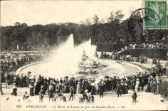 CPA Versailles le Bassin de latone un jour de Grandes Eaux 