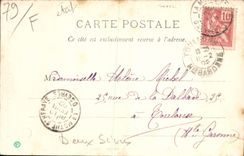 CPA Menigoute Deux Sevres la Chapelle Facade Ouest et Sud