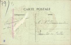 CPA Oyron deux Sevres entree principale de la chapelle Collegiale du chateau 