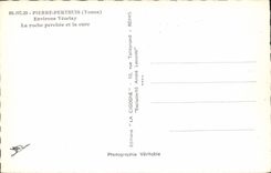 CPA Pierre Perthuis Yonne Environs Vezelay la Roche perchee et la Cure 