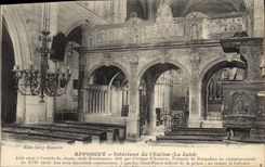 CPA Appoigny interieur de l'eglise le Jube 