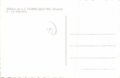 CPA Abbaye de la Pierre Qui Vire Yonne le Cimetiere