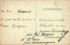 CPA St Pere sous Vazelay le clocher 