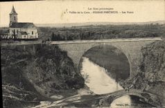 CPA Les Sites Pittoresques Vallee de la Cure Pierre Perthuis les Ponts 