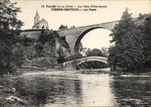 CPA Vallee de la Cure Les Sites Pittoresque Pierre Perthuis Les Ponts 