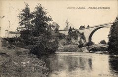 CPA Environs d'Avallon Pierre Perthuis 