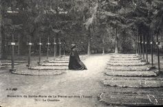 CPA Monastere de Sainte Marie de la Pierre qui Vire Yonne Le Cimetiere 
