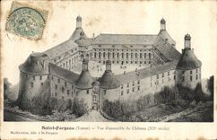 CPA Saint Fargeau Yonne vue d'ensemble du chateau XII siecle 