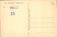 CPA Metz Moselle le Moyen Pont 