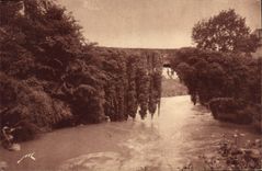 CPA Betharram B P le Curieux Pont sur le Gave de Pau monument classe Route de Pau a Lourdes 