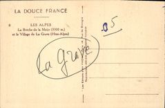 CPA Les Alpes la Breche de la Meije et le Village de la Grave Htes Alpes 