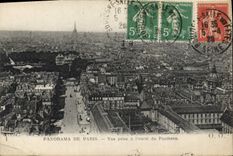 CPA Panorama de Paris vue prise a l'ouest du Pantheon 