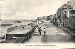 CPA Luc sur Mer Calvados Route de Langrune 