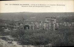CPA Le Chemin des Dames Ferme de la Malmaison et le Cimetiere Montparnasse 