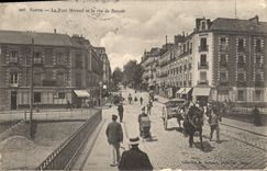 CPA Nantes le Pont Morand et la Rue de Rennes 