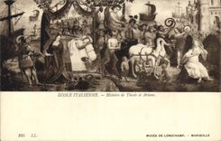 CPA Ecole Italienne Histoire de Thesee et Ariane 