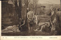 CPA Puvis de Chavannes Pro Patris Ludus Detail 