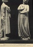 CPA Musee de Sculpture comparee Cathedrale de Bale Tentation Statues de la Facade 
